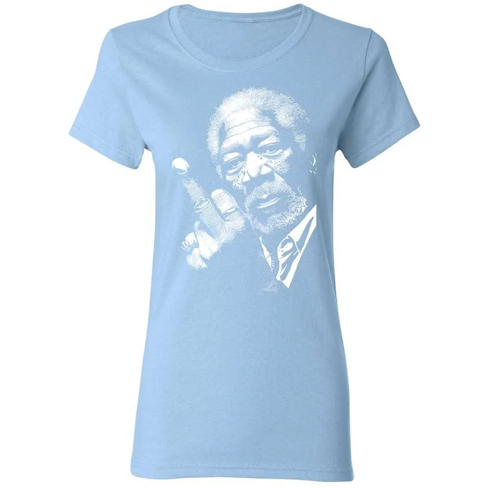 Morgan Freeman middle finger - Light Blue - 13