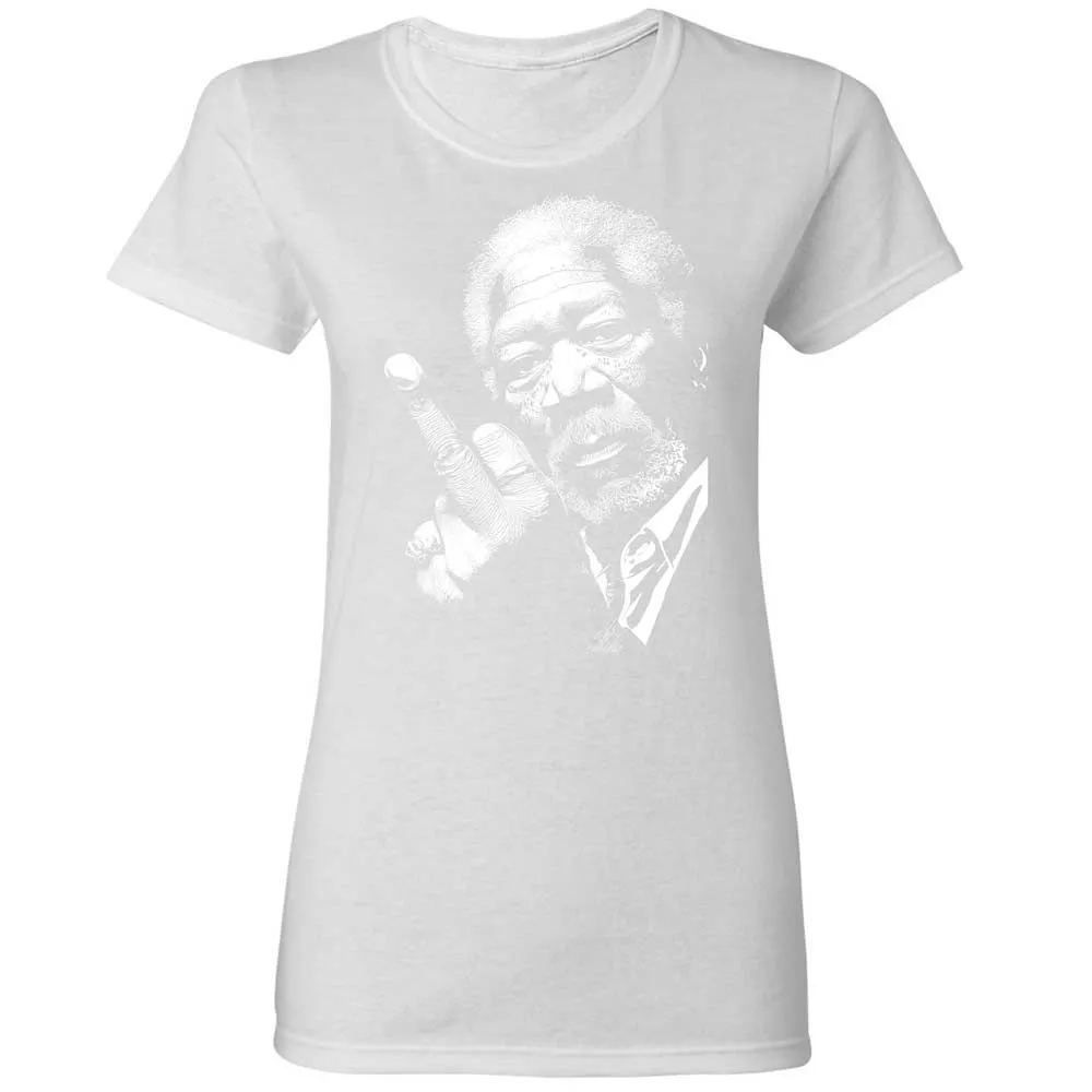 Morgan Freeman middle finger - White - 15