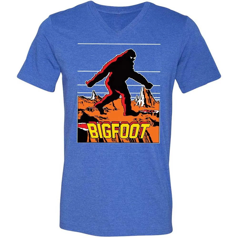Unisex V-Neck T-Shirt - V5MMYFWM - Heather True Royal - 5