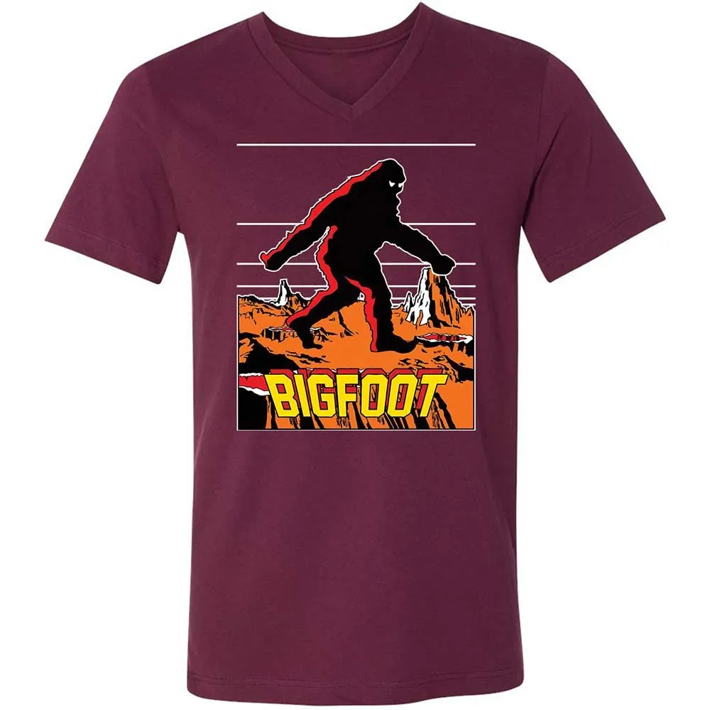 Unisex V-Neck T-Shirt - V5MMYFWM - Maroon - 8