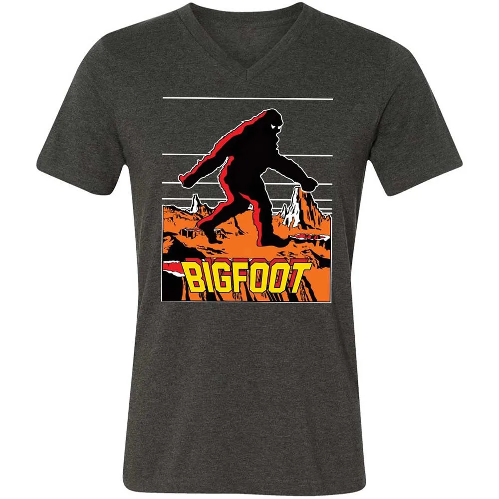 Unisex V-Neck T-Shirt - V5MMYFWM - Dark Grey Heather - 9