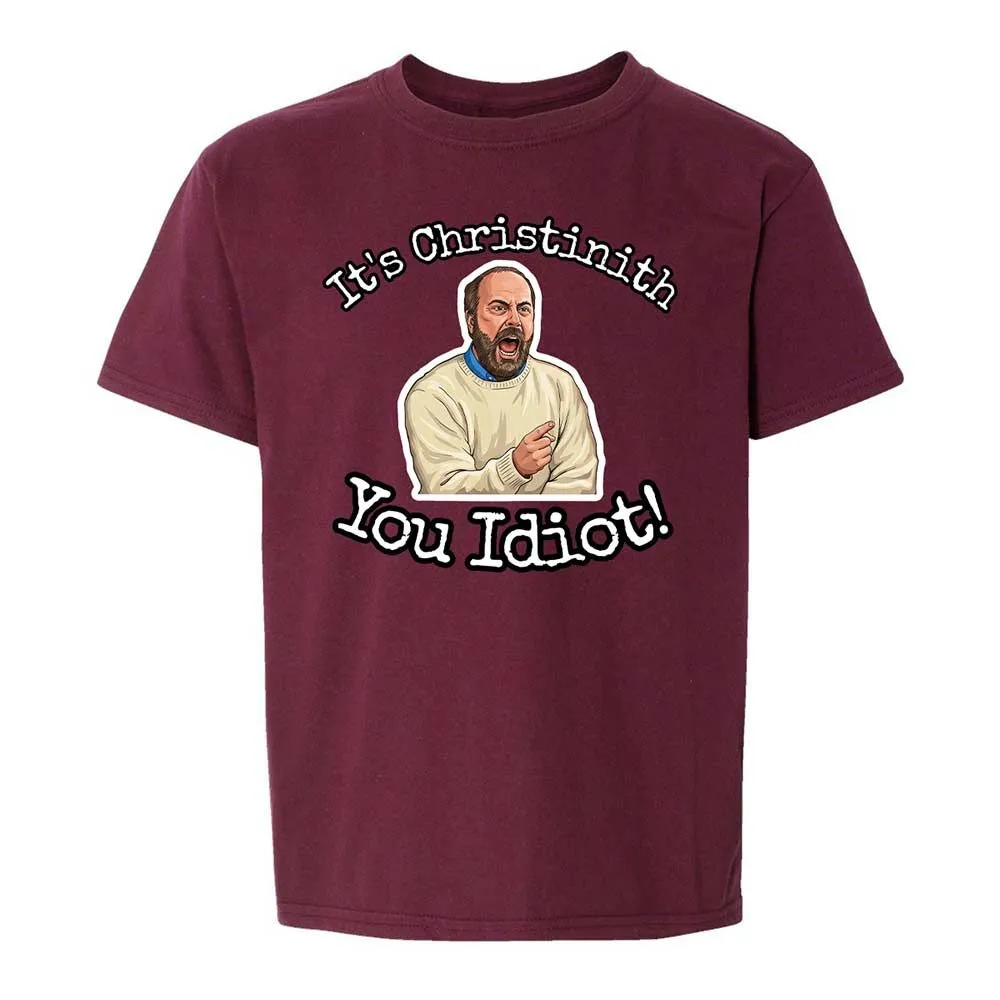 Kids T-Shirt - B3KKDD89 - Maroon - 14
