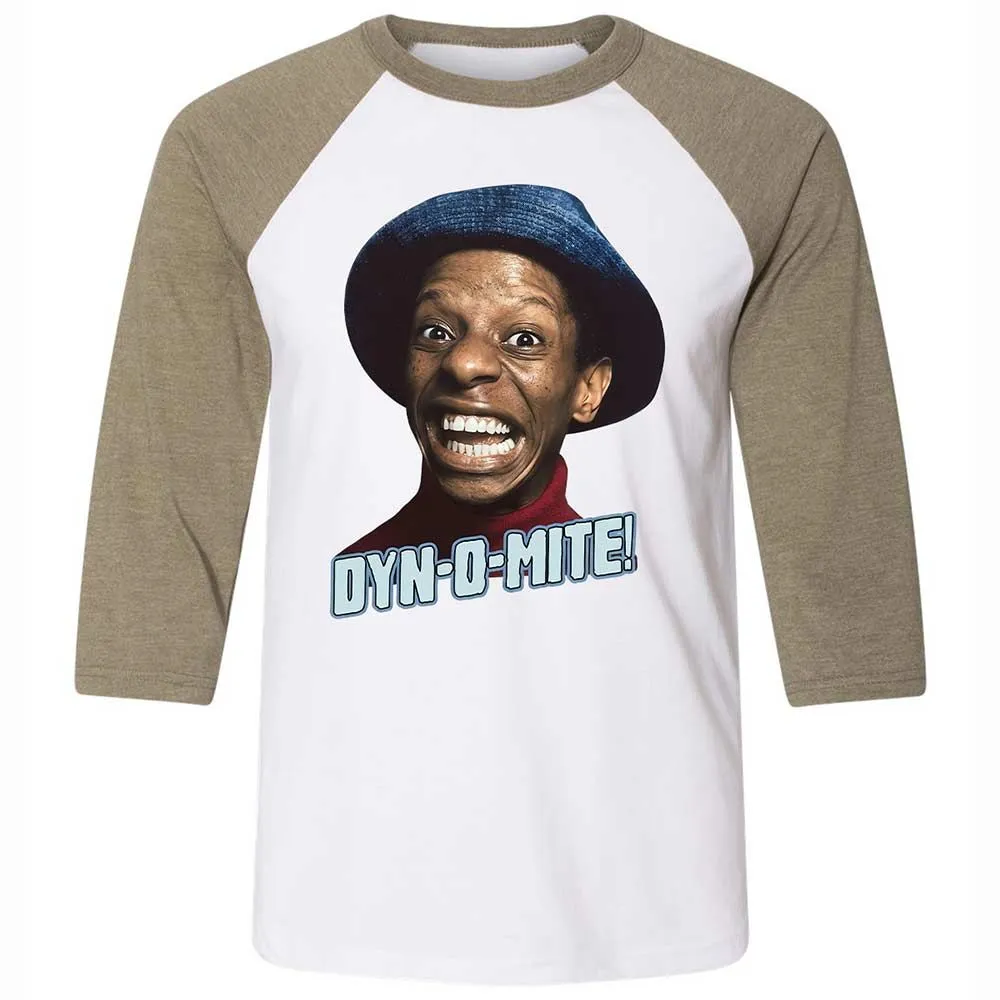 Unisex 3/4 Baseball Tee - BUB22M4P - White/Heather Olive - 4
