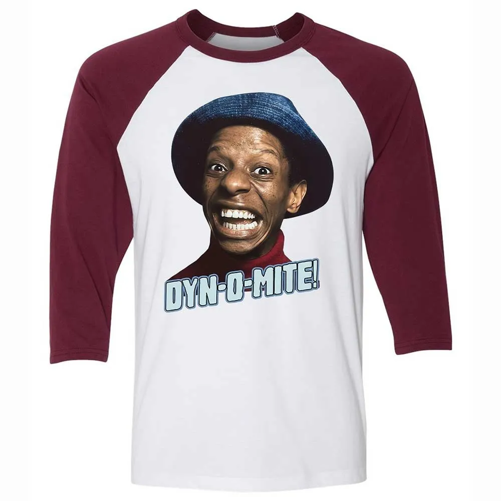 Unisex 3/4 Baseball Tee - BUB22M4P - White/Maroon - 7