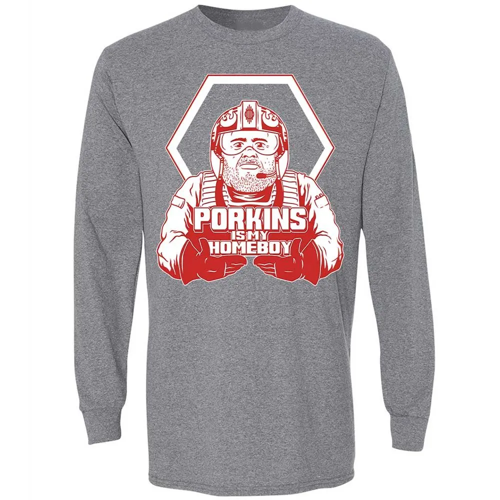 Porkins Is My Homeboy - Graphite Heather - 8