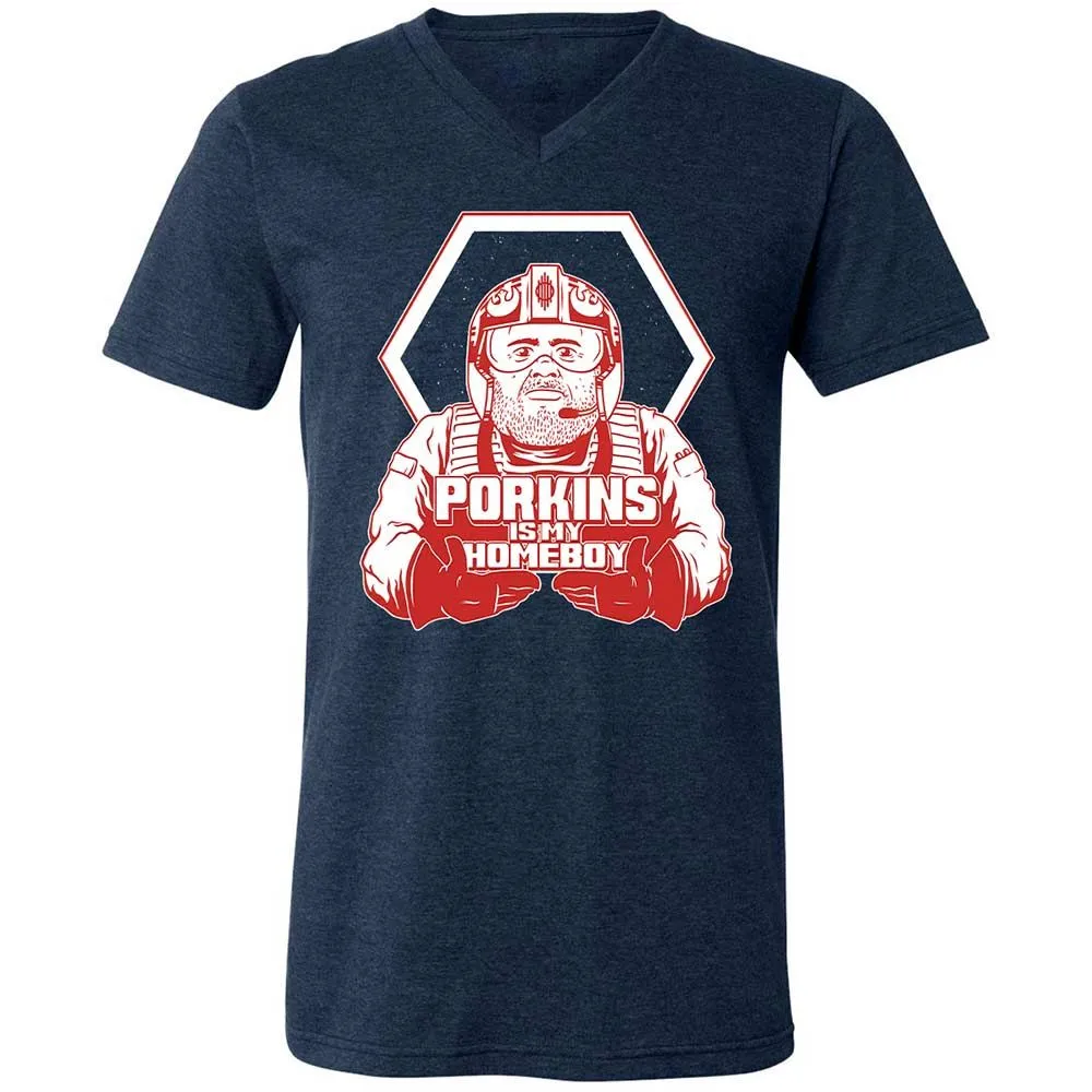 Porkins Is My Homeboy - Heather Navy - 3