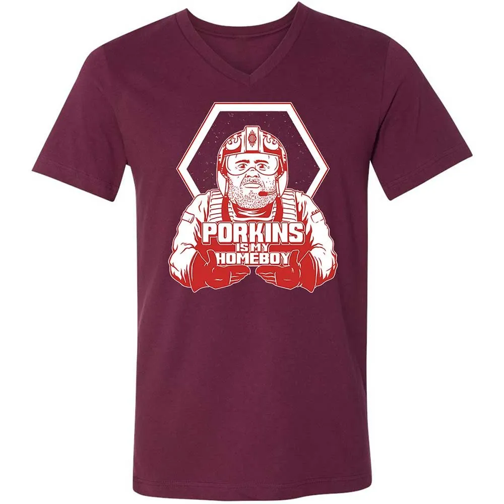 Porkins Is My Homeboy - Maroon - 8