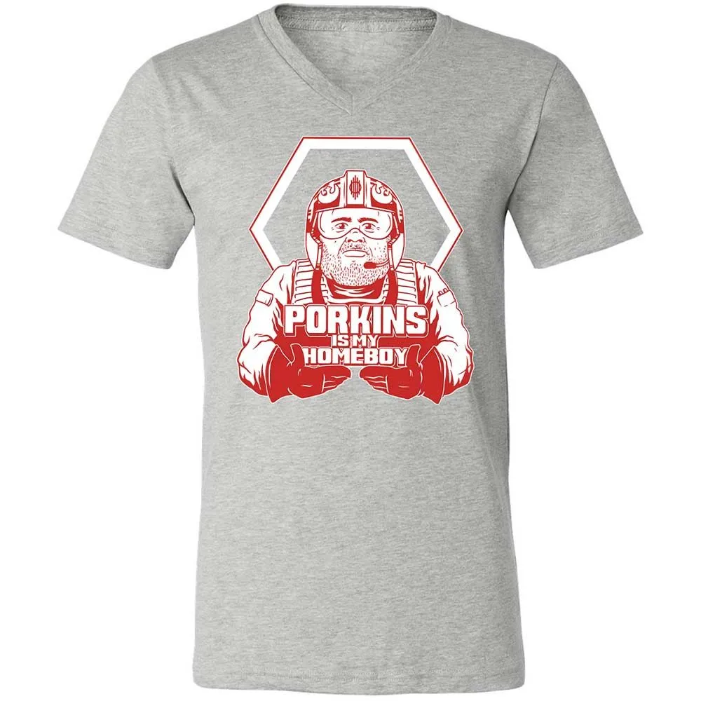Porkins Is My Homeboy - Athletic Heather - 15