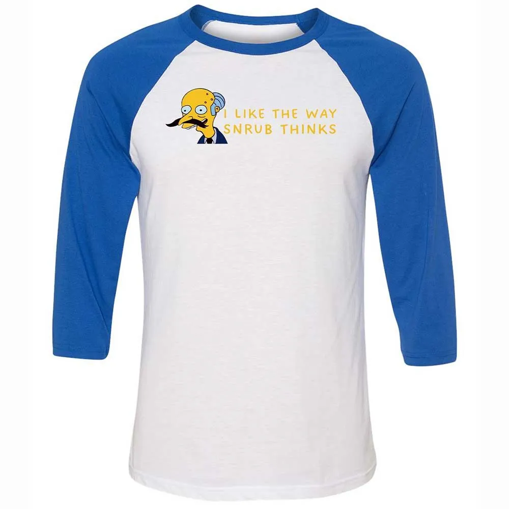 Unisex 3/4 Baseball Tee - FFWPJ4V4 - White/True Royal - 10