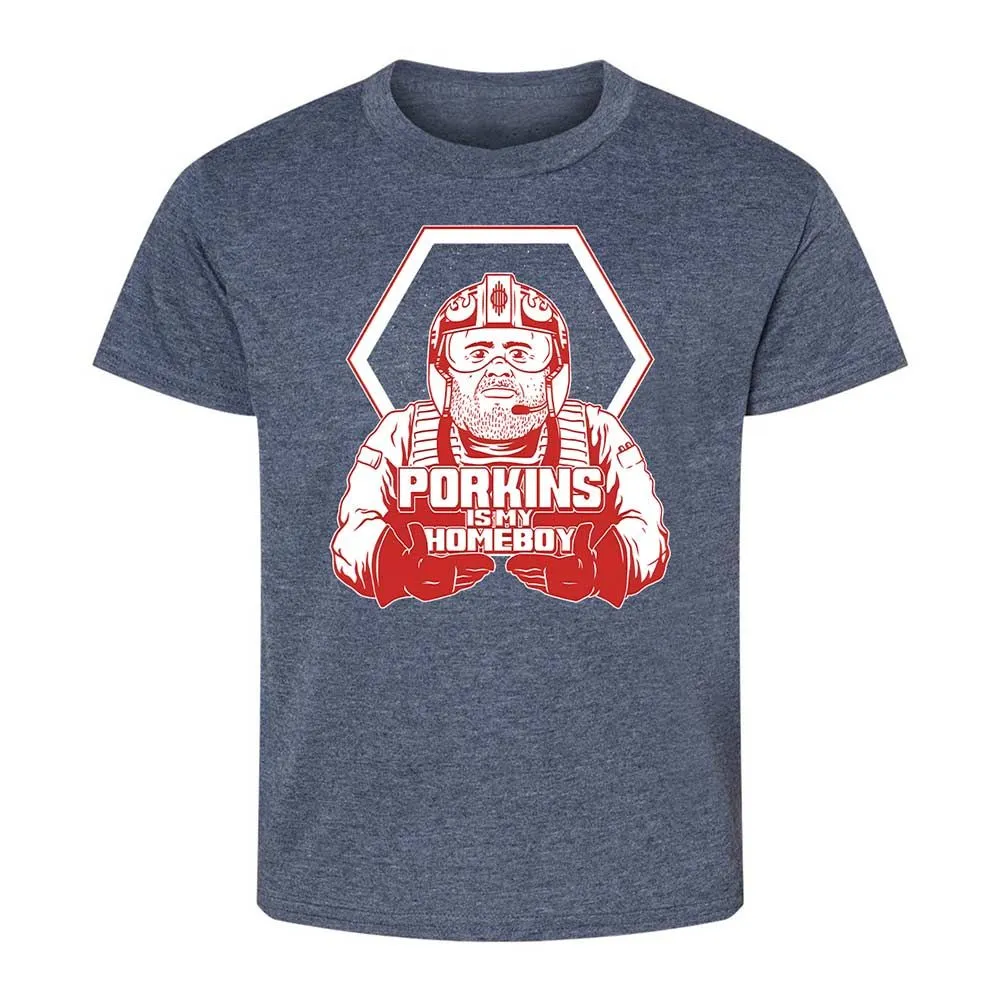 Porkins Is My Homeboy - Heather Navy - 9