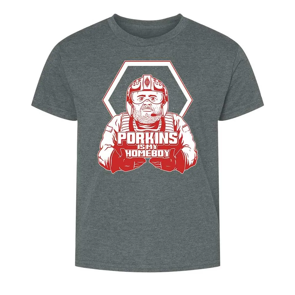 Porkins Is My Homeboy - Dark Heather - 10