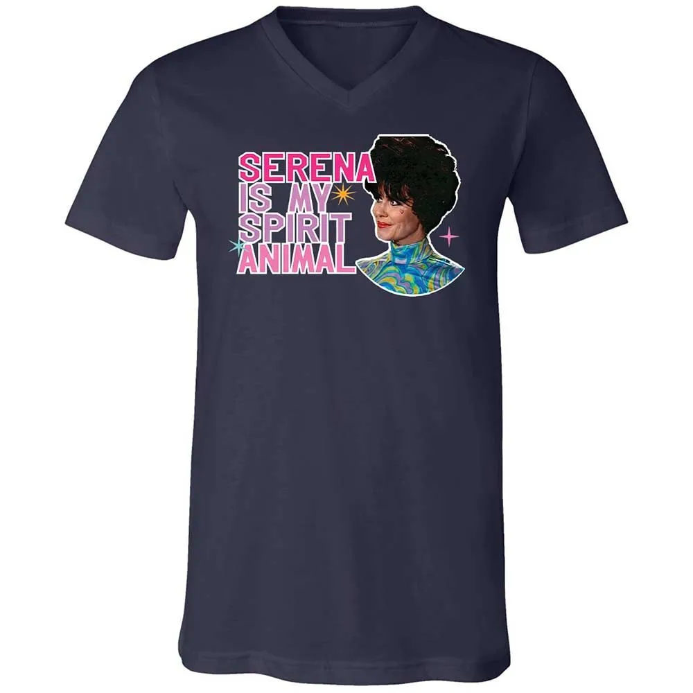 Unisex V-Neck T-Shirt - GLVFC7Q1 - Navy - 2