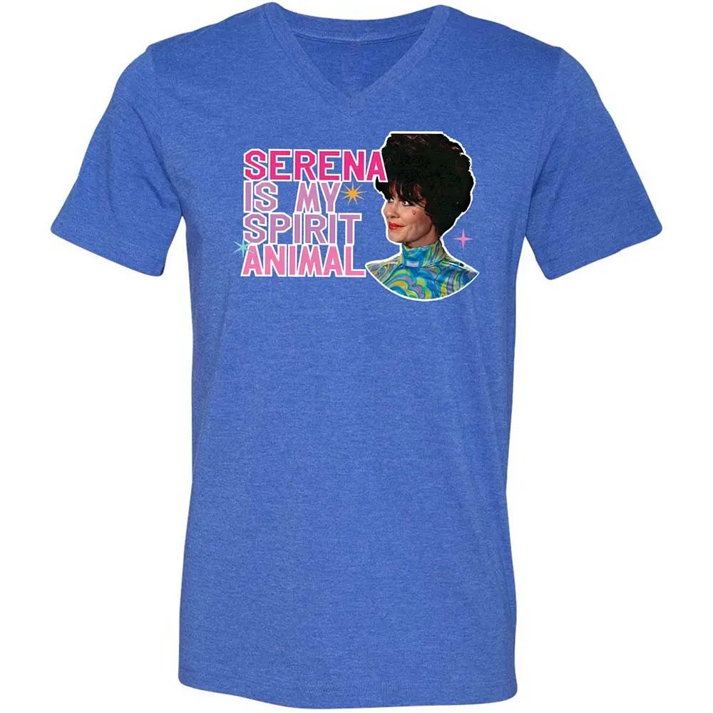 Unisex V-Neck T-Shirt - GLVFC7Q1 - Heather True Royal - 5