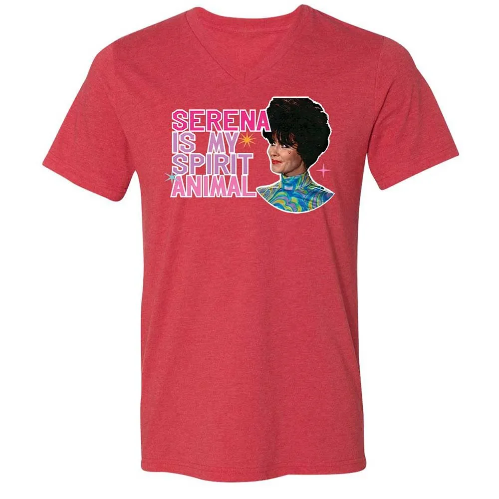Unisex V-Neck T-Shirt - GLVFC7Q1 - Heather Red - 7