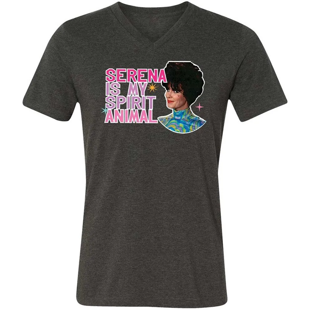 Unisex V-Neck T-Shirt - GLVFC7Q1 - Dark Grey Heather - 9