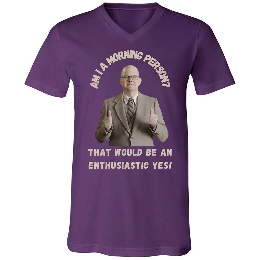 Unisex V-Neck T-Shirt - A171U86T - Team Purple - 10