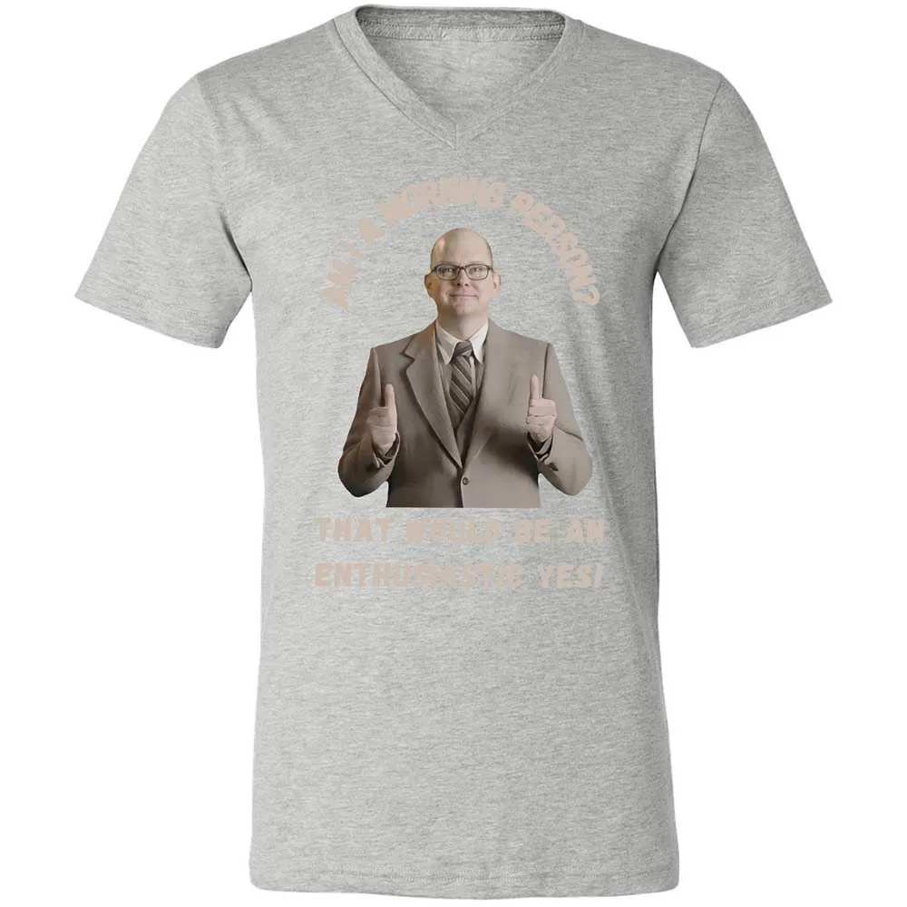 Unisex V-Neck T-Shirt - A171U86T - Athletic Heather - 15
