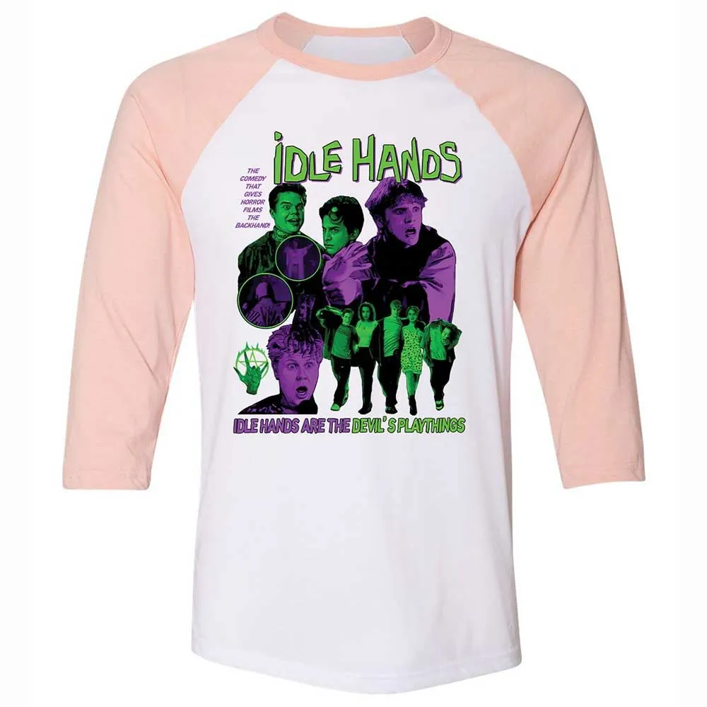 Idle hands are the Devil's playthings - White/Heather Peach - 5