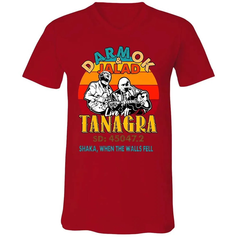 Unisex V-Neck T-Shirt - 6N94R52T - Red - 6