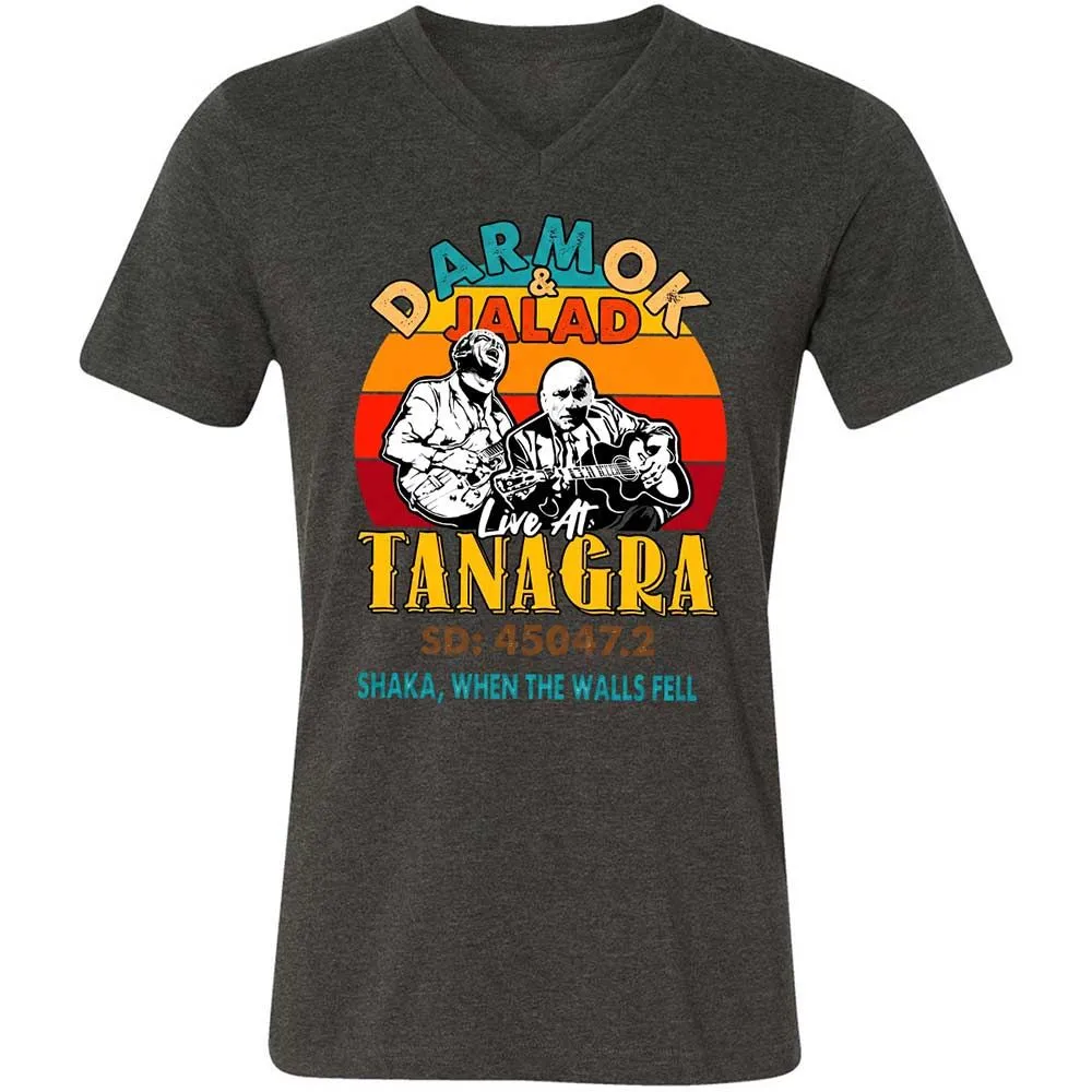 Unisex V-Neck T-Shirt - 6N94R52T - Dark Grey Heather - 9