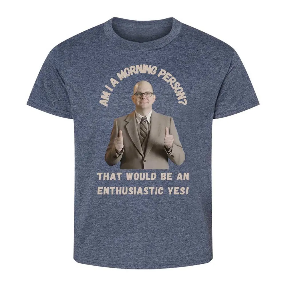 Kids T-Shirt - T9GU3R7P - Heather Navy - 9