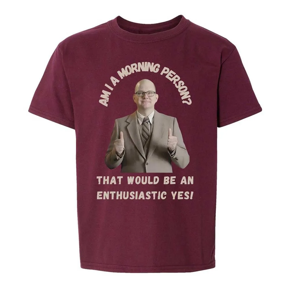 Kids T-Shirt - T9GU3R7P - Maroon - 14