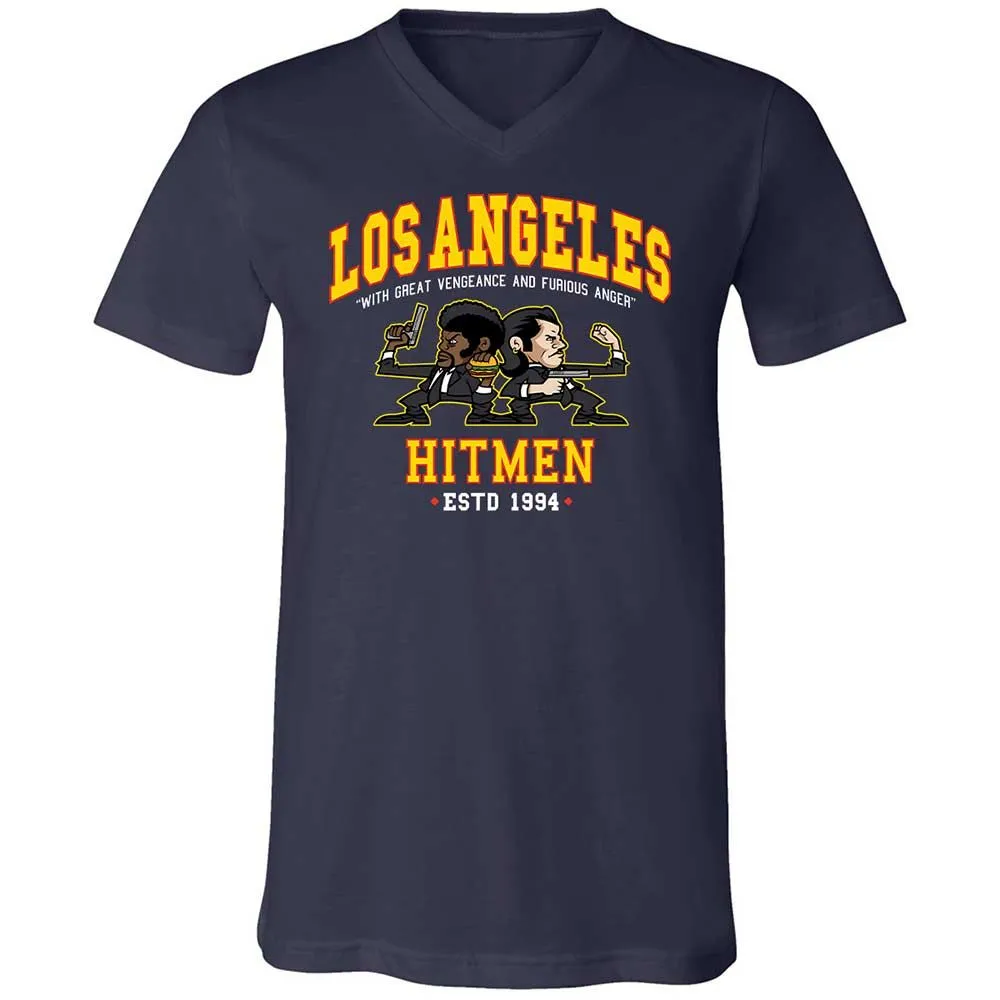 Unisex V-Neck T-Shirt - PL6QXWZZ - Navy - 2