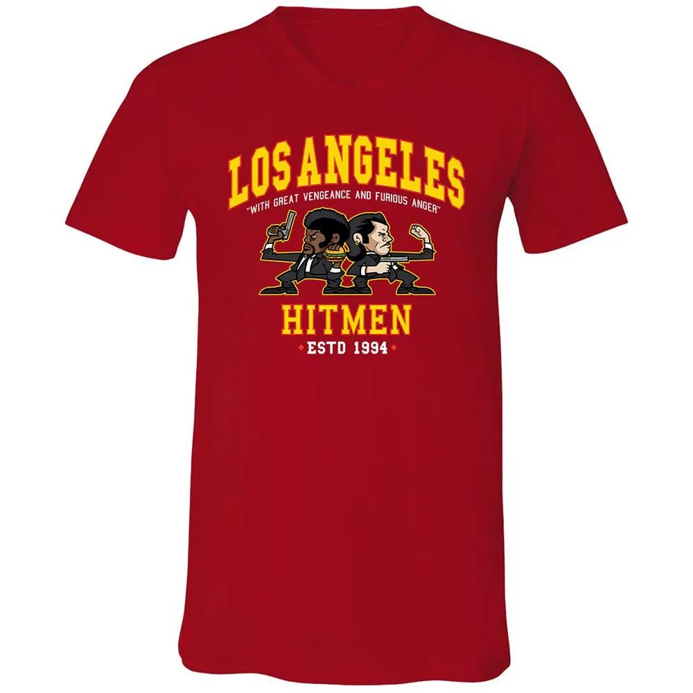 Unisex V-Neck T-Shirt - PL6QXWZZ - Red - 6