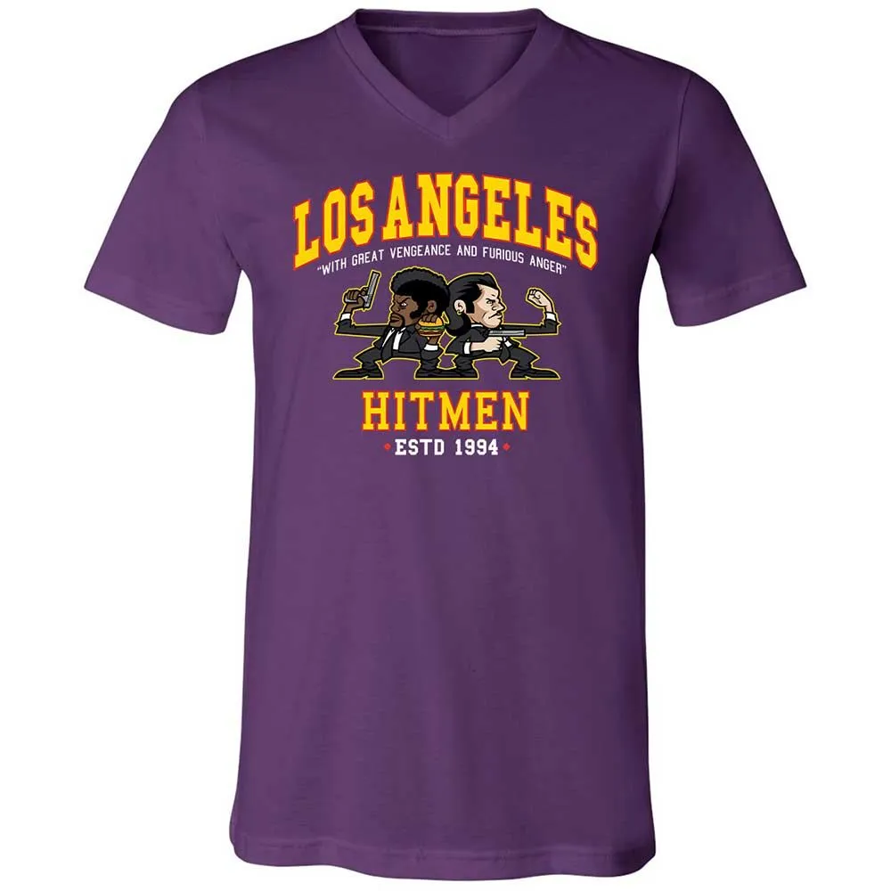 Unisex V-Neck T-Shirt - PL6QXWZZ - Team Purple - 10