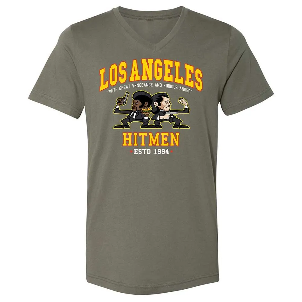 Unisex V-Neck T-Shirt - PL6QXWZZ - Military Green - 11