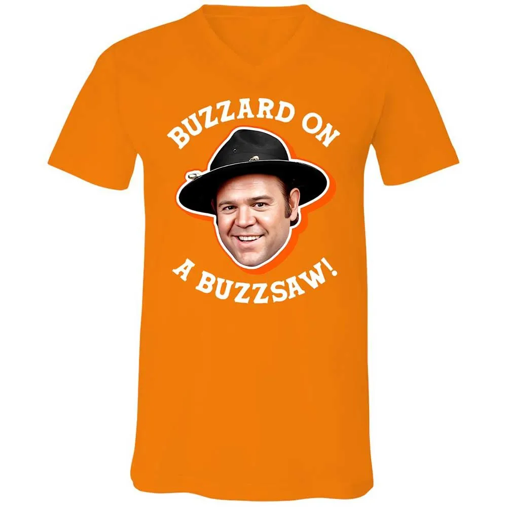 Unisex V-Neck T-Shirt - HXYQJVQP - Orange - 12