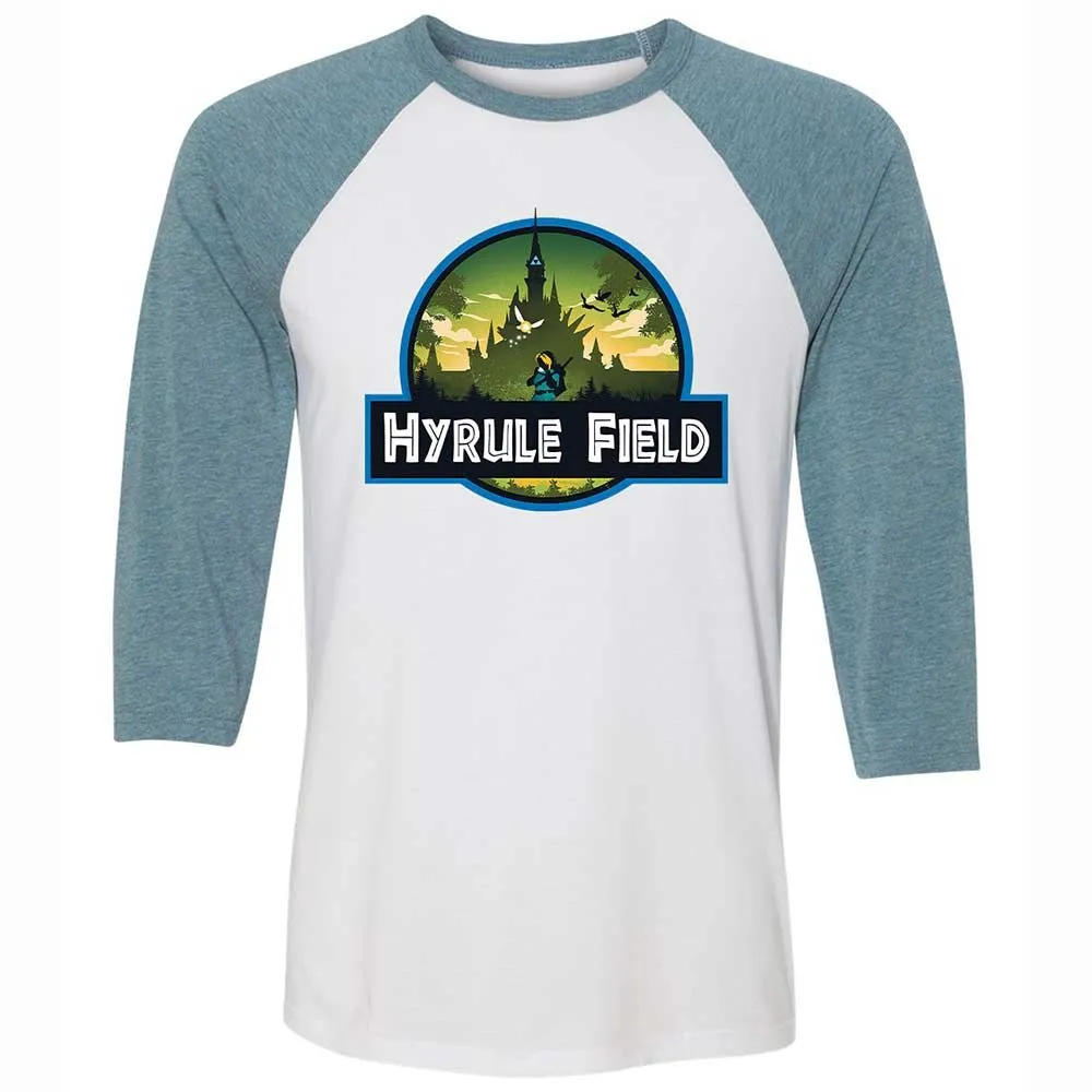 Unisex 3/4 Baseball Tee - 3ECFV8G6 - White/Denim - 3
