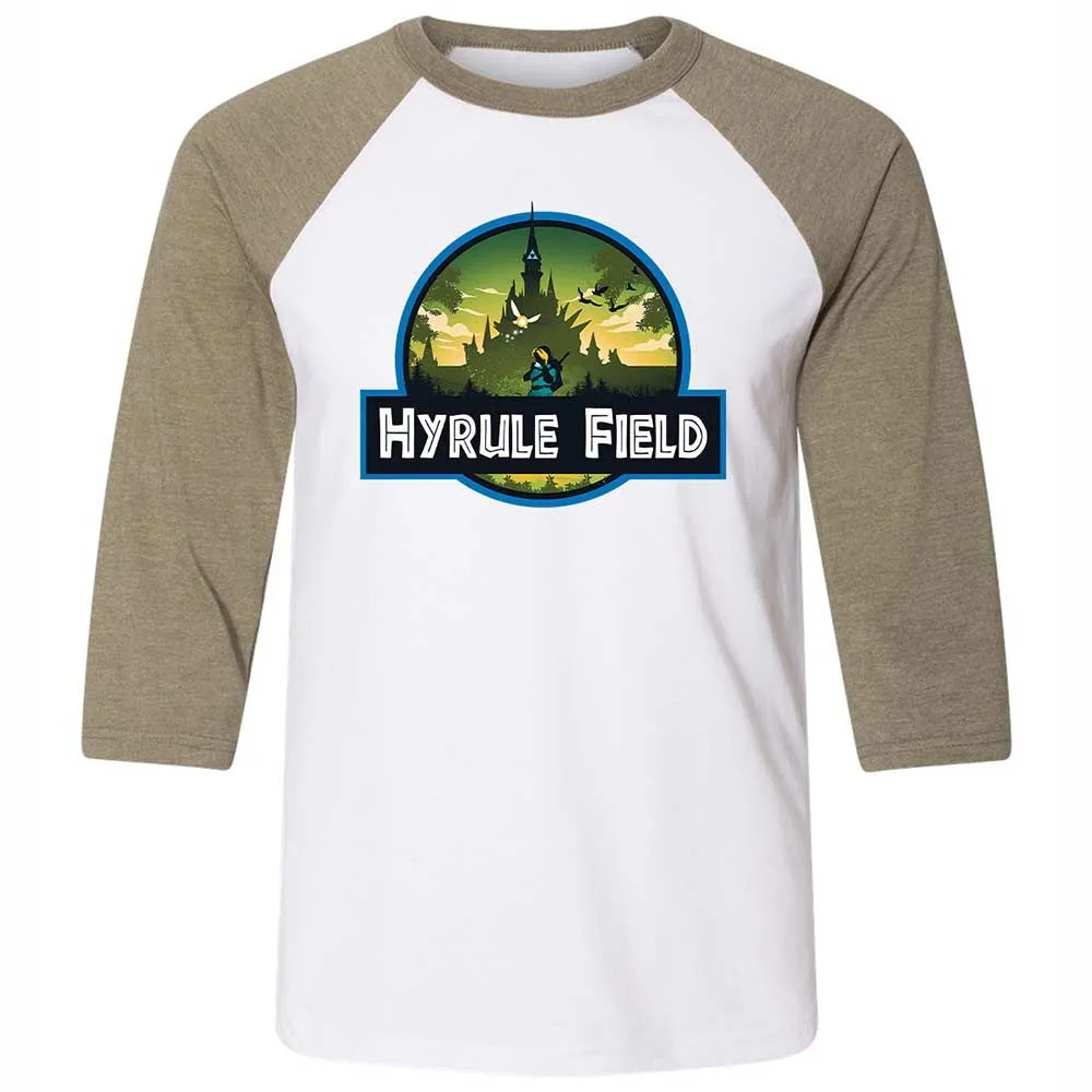 Unisex 3/4 Baseball Tee - 3ECFV8G6 - White/Heather Olive - 4