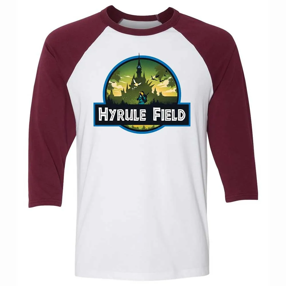 Unisex 3/4 Baseball Tee - 3ECFV8G6 - White/Maroon - 7