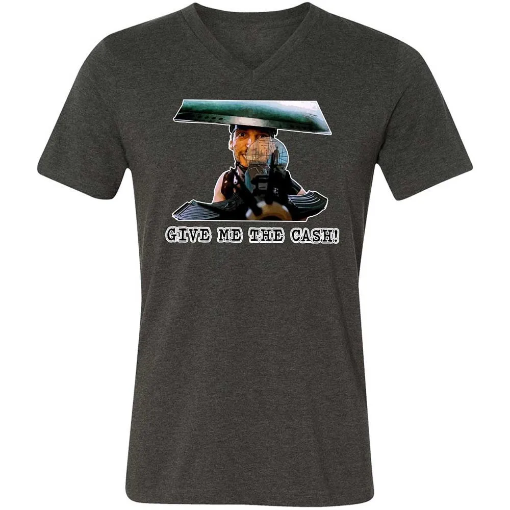 Unisex V-Neck T-Shirt - CF7NGZ5Y - Dark Grey Heather - 9