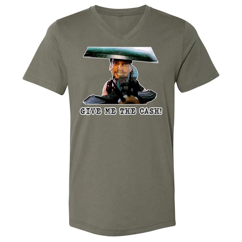 Unisex V-Neck T-Shirt - CF7NGZ5Y - Military Green - 11