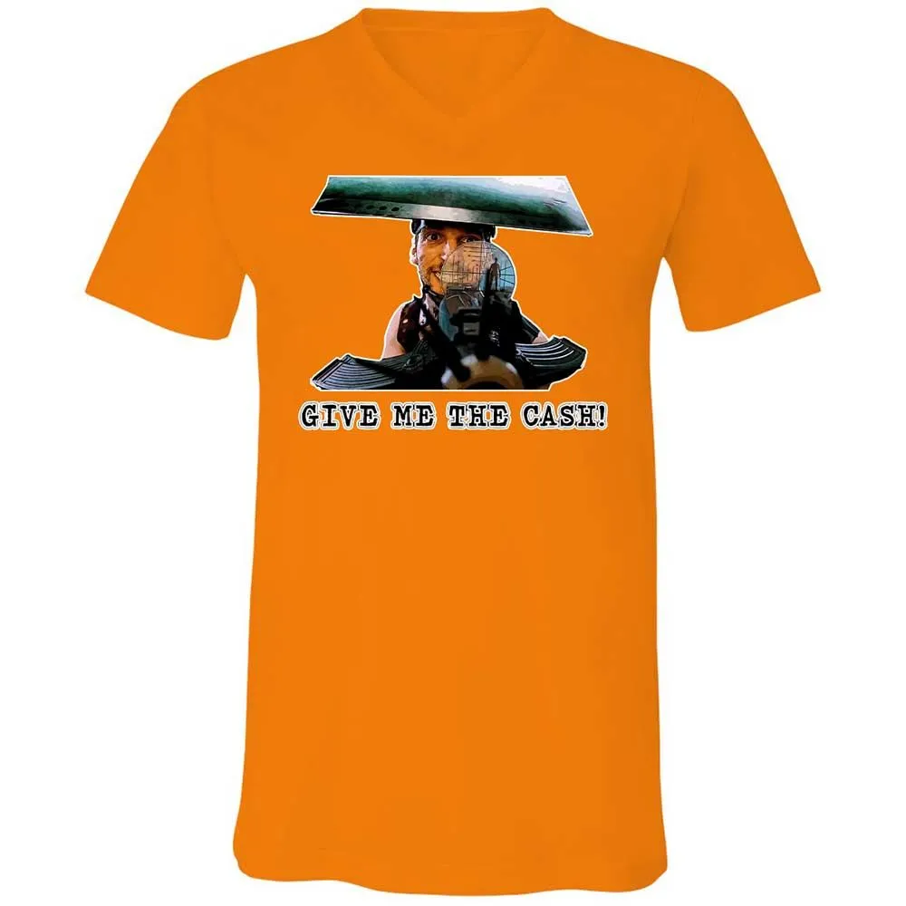 Unisex V-Neck T-Shirt - CF7NGZ5Y - Orange - 12