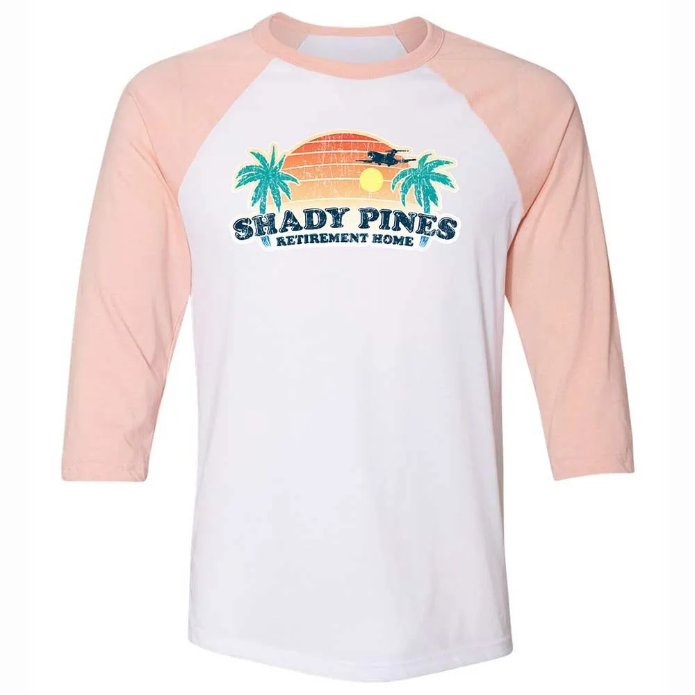 Unisex 3/4 Baseball Tee - KMYVW4QM - White/Heather Peach - 5