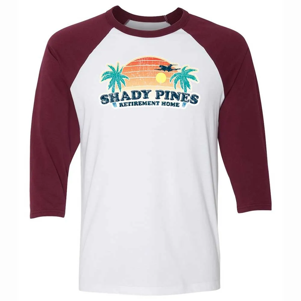 Unisex 3/4 Baseball Tee - KMYVW4QM - White/Maroon - 7