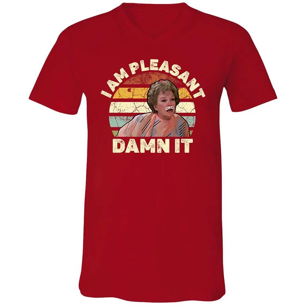 Unisex V-Neck T-Shirt - 3HQT4FBZ - Red - 6