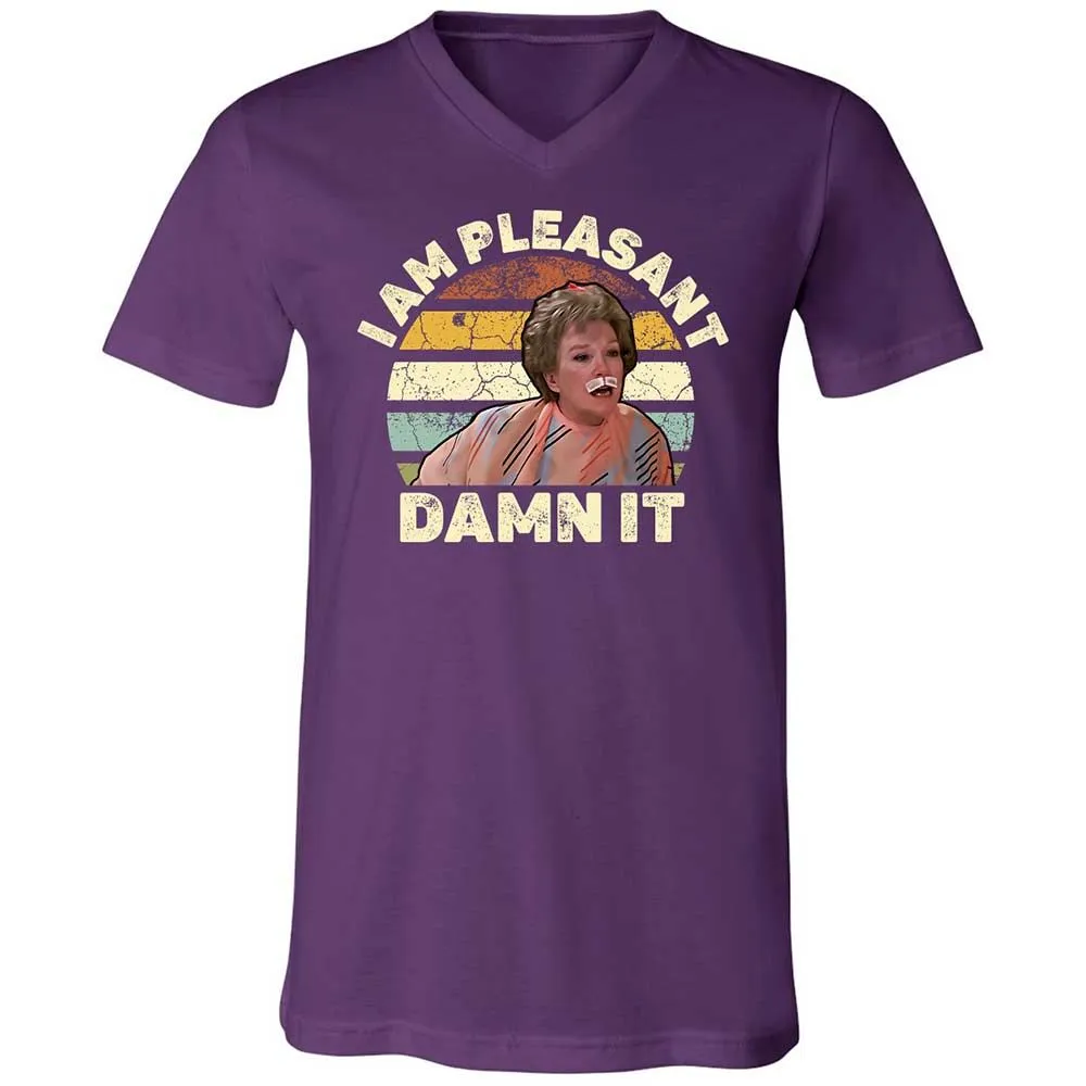 Unisex V-Neck T-Shirt - 3HQT4FBZ - Team Purple - 10