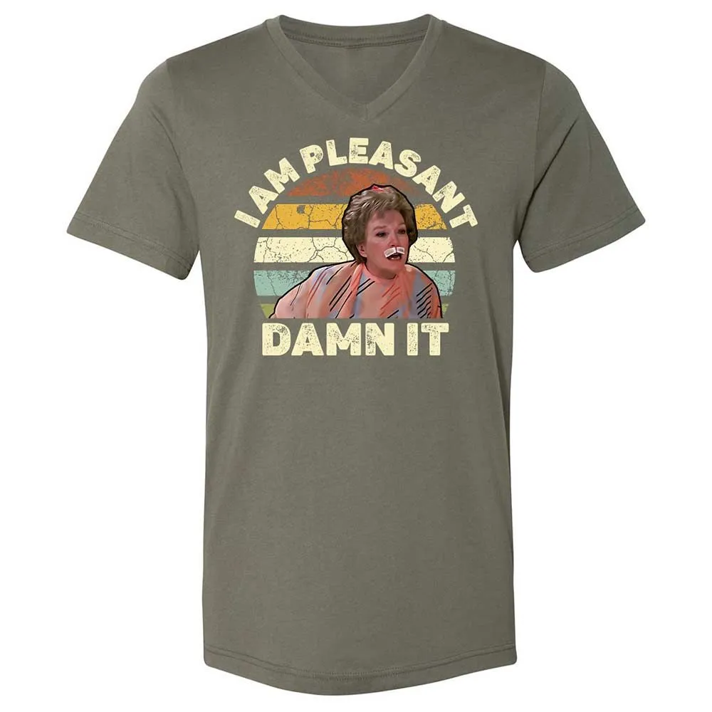 Unisex V-Neck T-Shirt - 3HQT4FBZ - Military Green - 11
