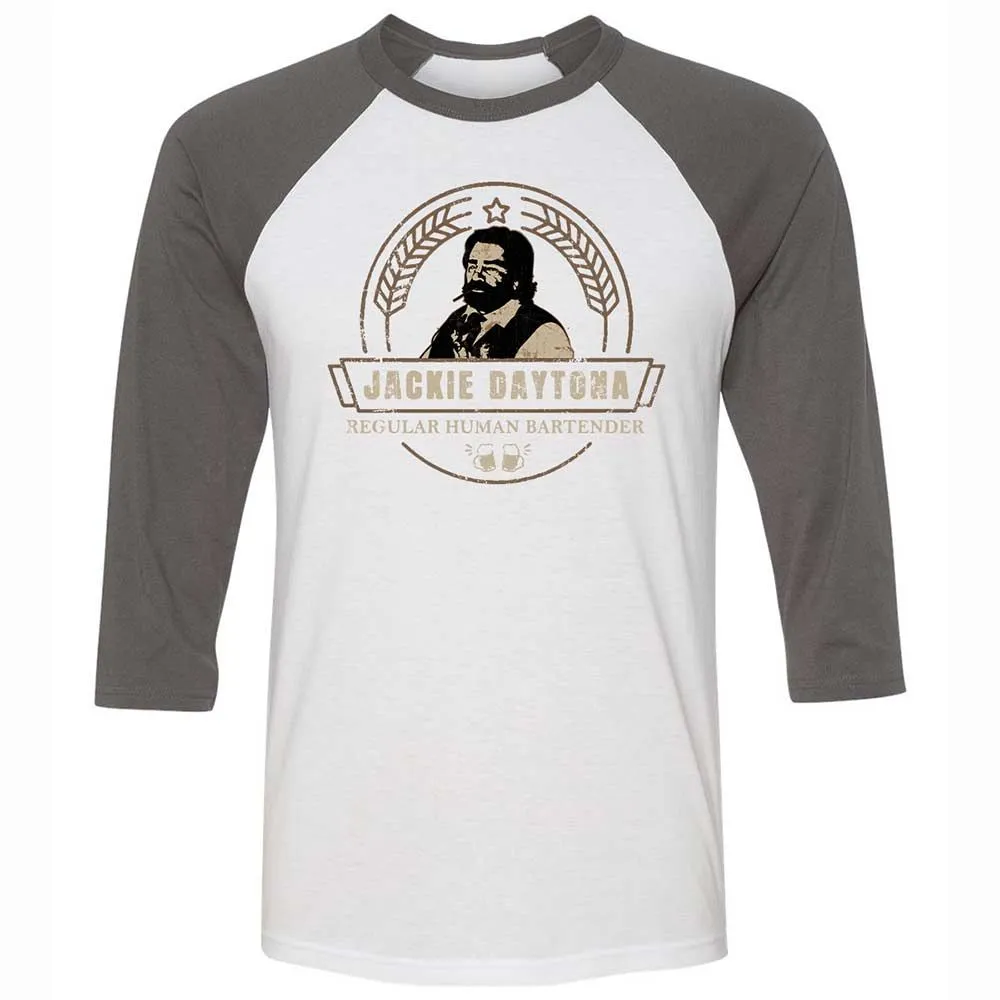 Unisex 3/4 Baseball Tee - M11R7YN3 - White/Asphalt - 2