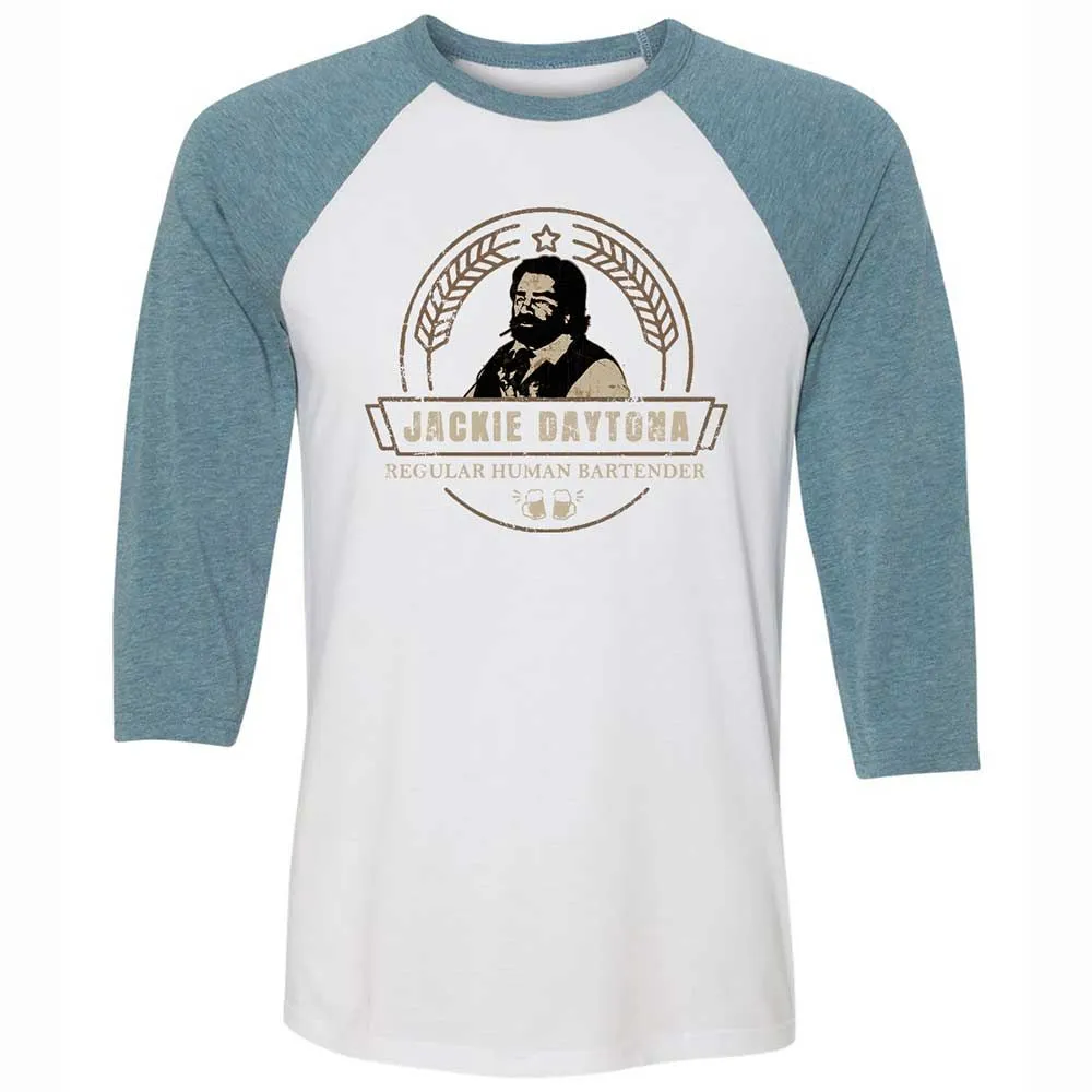 Unisex 3/4 Baseball Tee - M11R7YN3 - White/Denim - 3