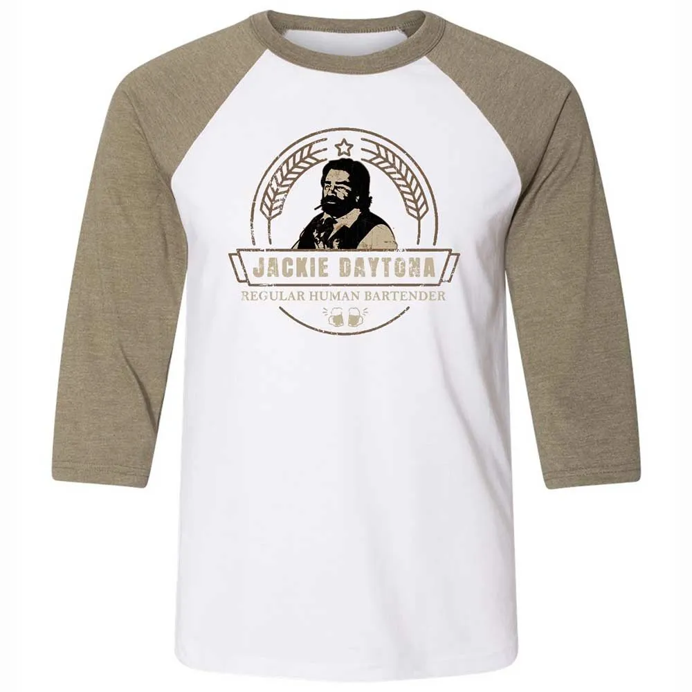 Unisex 3/4 Baseball Tee - M11R7YN3 - White/Heather Olive - 4