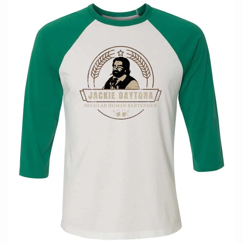 Unisex 3/4 Baseball Tee - M11R7YN3 - White/Kelly - 6