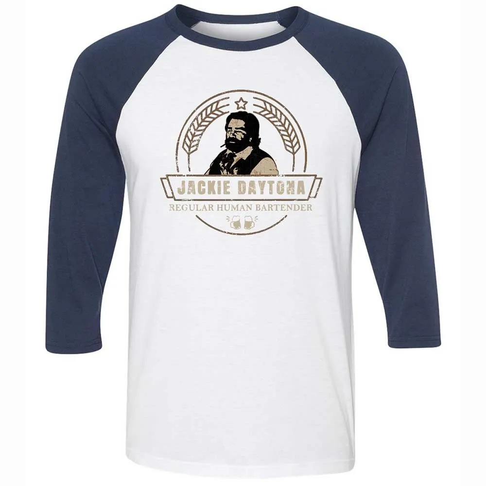 Unisex 3/4 Baseball Tee - M11R7YN3 - White/Navy - 8