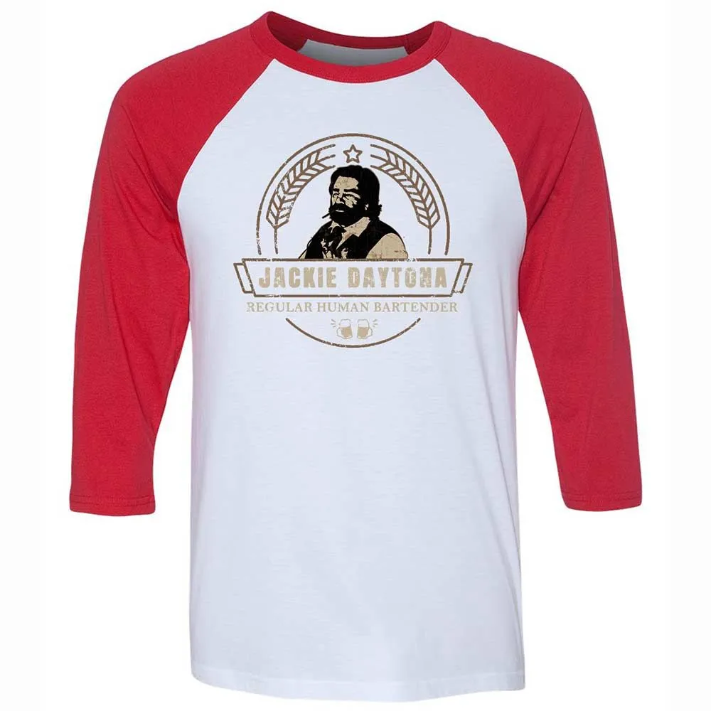 Unisex 3/4 Baseball Tee - M11R7YN3 - White/Red - 9
