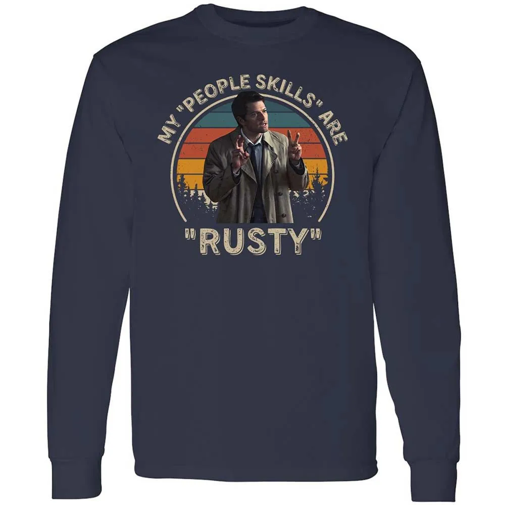 Long Sleeve T-Shirt - SK8UPJGN - Navy - 2