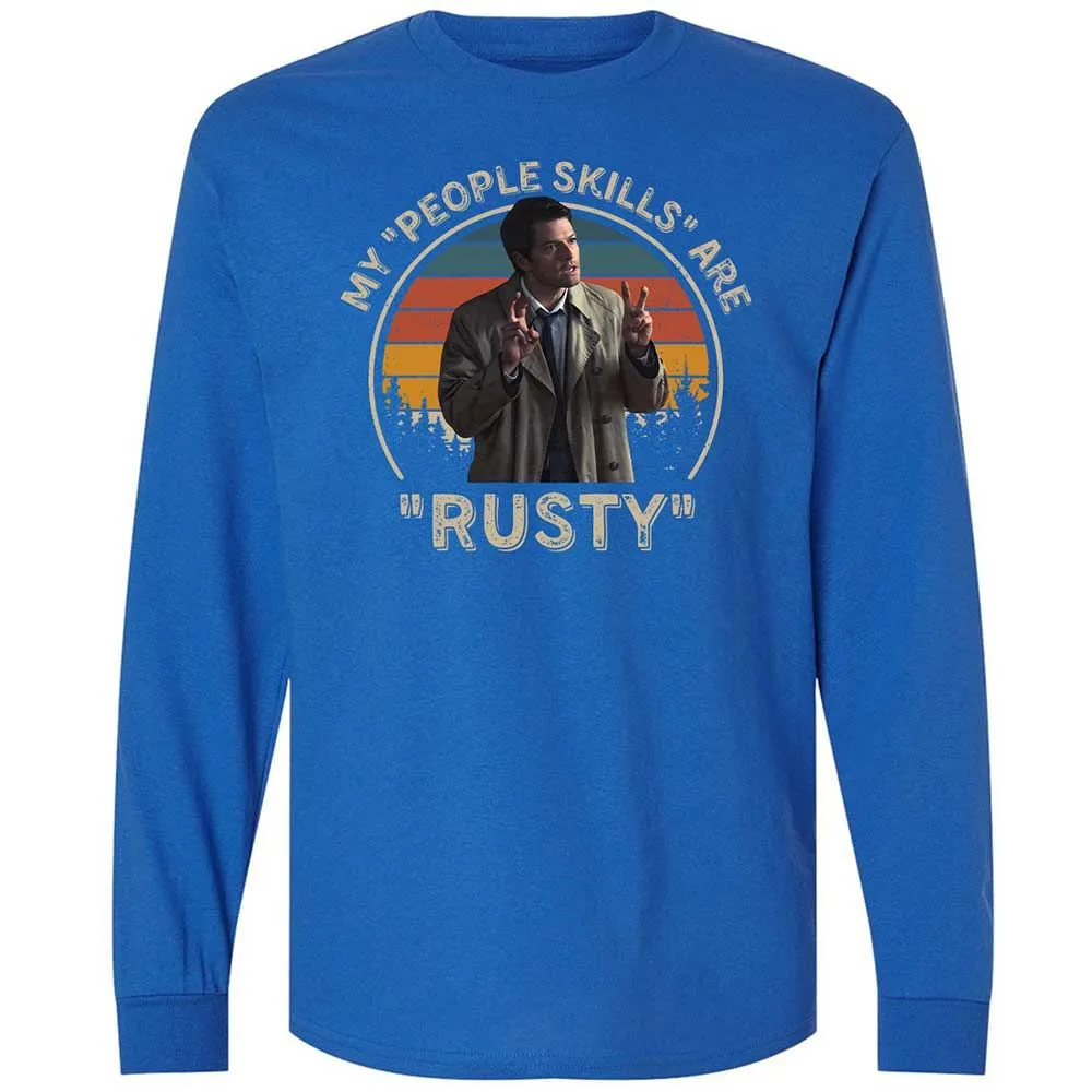 Long Sleeve T-Shirt - SK8UPJGN - Royal - 3